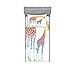 Ambesonne Giraffe Fitted Sheet & Pillow Sham Set, Mom Kid Giraffe in Rainbow Colors Abstract Art Surrealist Image of Animal, Decorative Printed 2 Piece Bedding Decor Set, Twinxl, Marigold Blue