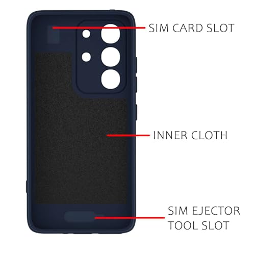 Image of Back Cover | MagFit Ring Design (Non-Magnetic) | Shockproof Case | Anti-Slip Grip | Raised Camera Edges | Slim Protective Case for Vivo T4x 5G / Y29 4G / Y31 Pro 5G / iQOO Z10x 5G (Steel Blue)