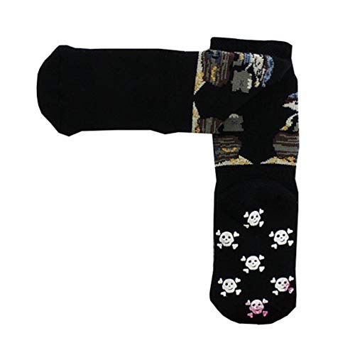 Excellanc Ewers Stoppi Chaussettes pour bébé garçon Motif tête de mort Noir/blanc Taille 18-19 ou 74 Cover