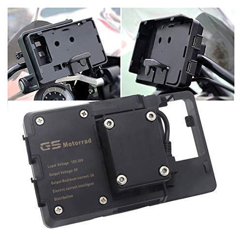 wjyfexble 12mm Motorcycles Téléphone Mobile Support de Navigation de Chargement USB pour BMW R1200GS ADV F700 800GS hnwyj Cover