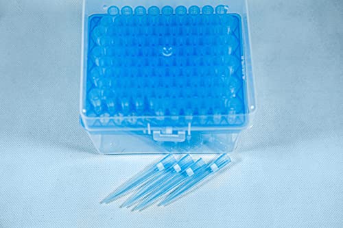 Tyqilin Sterile 1000Ul Filtering Pipette Tips - Universal Filter Pipette Tips - Racked,Rnase/Dnase Free & Pyrogen Safe, Clear, 100 Tips/Rack Pk X 10 Racks（1000 Tips） #TOP1