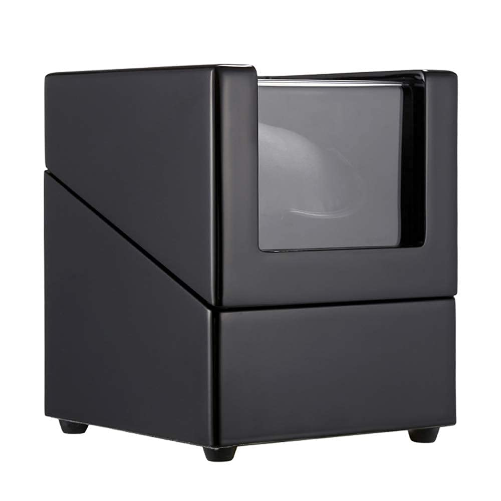 Bobinadora de Reloj, bobinadora de Reloj automática Individual con Motor silencioso, múltiples Modos de rotación, Caja de Reloj de Cuerda automática, Caja agitadora de Reloj de Madera