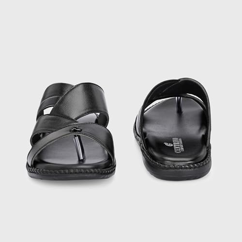Image of Centrino Sandal for Men | Grip Insole for Stability | Modern slipper Look with Straps | Comfortable Casual look sandal for Men's (9512)