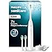 Philips Sonicare 5300 elektrische Zahnbürste, Schallzahnbürste mit 2 Intensitätsstufen, Andruckkontrolle, EasyStart, Smartimer und BrushPacer, Weiß, Modell HX7108/04 [Neue Technologie]