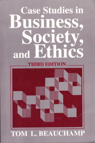 Case Studies in Business Society and Ethics 0131193899 Book Cover