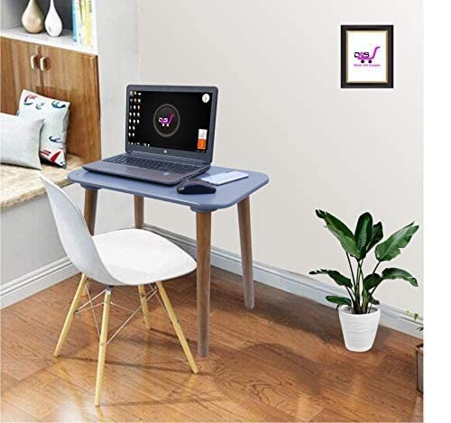 Image of Shoppee Fold-able Oval Shaped Side Table /Tea Coffee Breakfast Laptop Table (Grey)