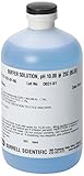 Burrell Scientific RZ1-251-01-66 Buffer Solution, 10.0 pH, 500 ml, Blue