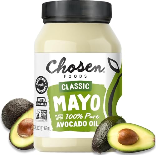 Chosen Foods 100% Avocado Oil-Based Classic Mayonnaise, Gluten & Dairy