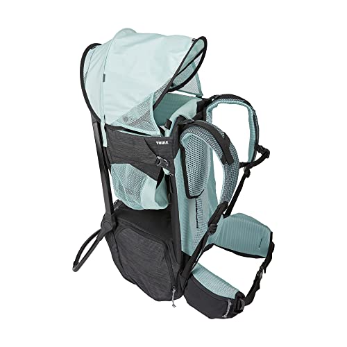 Thule-Sapling-Child-Carrier-Backpack-Machine-Washable-Seat-Self-Standing-Frame-Adjustable-padded-straps-for-parents-Ergonomic-seat-with-under-leg-support-for-child-UPF-50-Sunshade