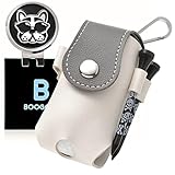 BooGolf ゴルフボールケース ゴルフマーカー ティー3点セット プロも太鼓判 ゴルフボールポーチ ゴルフボール入れ (パールグレー)