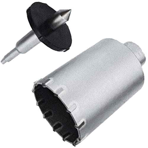 Fortool 48-20-5040 2-1/2 Inch Thin Wall Carbide Tip Core Bit Fits for 8''/12'' Adapter Shanks 48-03-3555 & 48-03-3561, Includes 48-20-6158 Guide Plate & 48-20-6155 Centering Pin