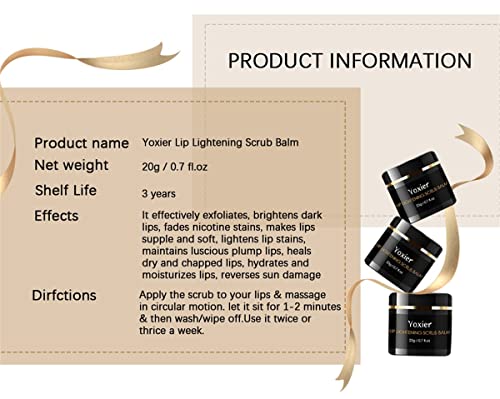 H.d.s.n. Lip Scrub For Dry Lips 20G - Lighten Dark Lips For Smoking Men Women Smoker | Natural Balm Moisturizer Exfoliator Sleeping 0.7 Fl Oz (Pack Of 1) #TOP7