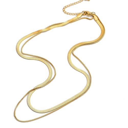 Choker Necklaces for Woman, Gold Choker Necklaces for Woman, Titanium Steel Snake Necklace, Minimalist Jewelry for Women, gifts for women & gifts for men