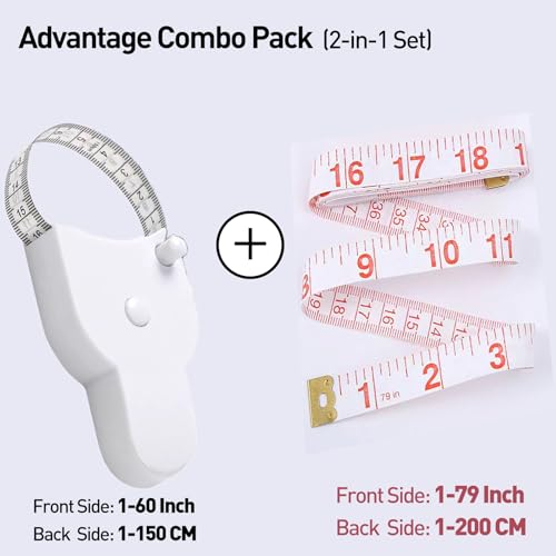 Cinta Métrica Retráctil 2 en 1 con Medidor Flexible miniatura 2