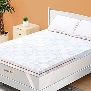 Maxzzz Mattress Topper Twin, 3inch Gel Memory Foam Mattress Topper Ventilated Design Bed