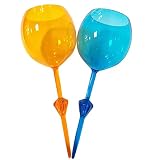 Ainichi Strandglas, Weinglas Flasche Spikegläser Glashalter Schwimmender Getränkehalter Acryl Wein Cocktail Zum Sicheren Abstellen Am Strand Unverzichtbar Bruchsicher Weißweingläser