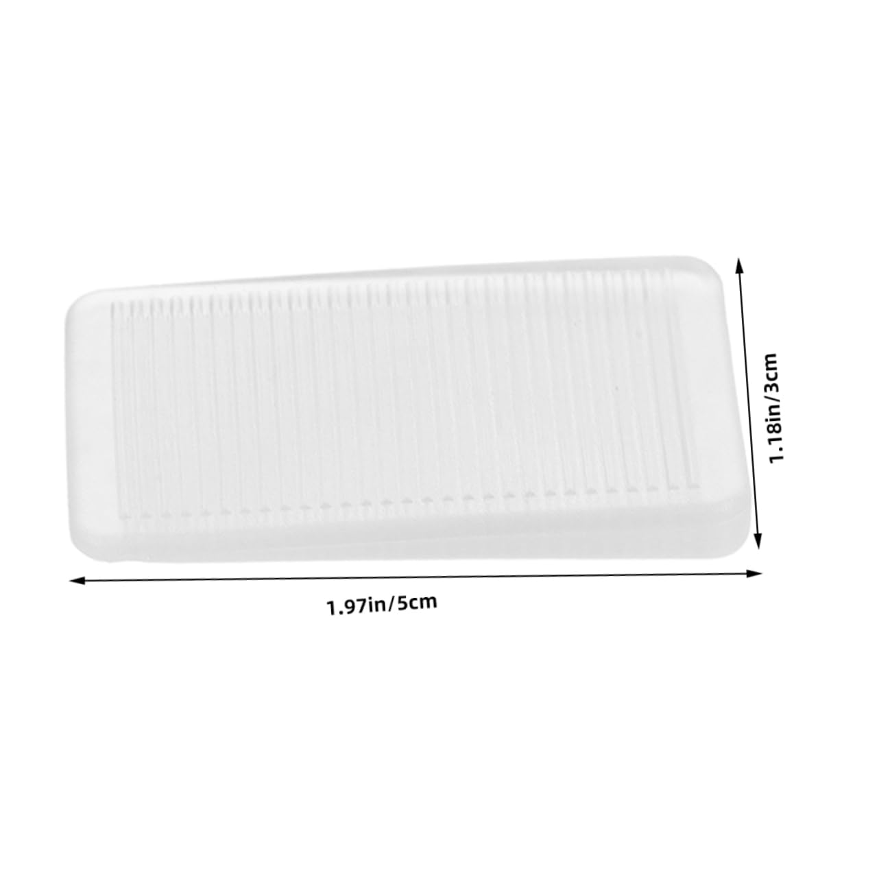 ERINGOGO 16 Pack Plastic Furniture Leveling Wedges Hard Shims for Uneven Floors Easy to Adjust Table and Door Stabilizers Floor Shims for Cabinets Clear 16 Pieces