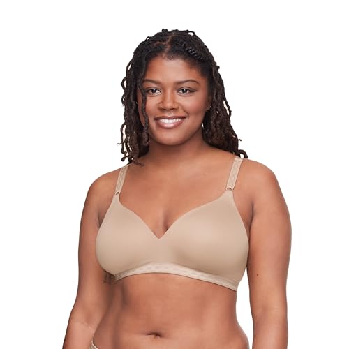 Warner's Women's Cloud 9 Super Soft Wireless Lightly Lined Comfort Bra 1269, Toasted Almond, 36B