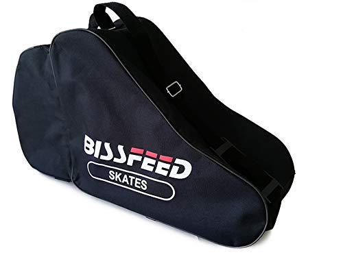 YJZQ - Bolsa de Transporte para Patines de Hielo y Patines para niños y Adultos, Bolsa de Tela Oxford 600D Impermeable para niños y Adultos, Color Negro, tamaño Tamaño Adulto