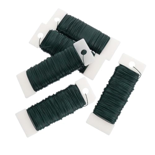 Alambre manualidades LIFKOME verde flexible de 5 rollos para floristería