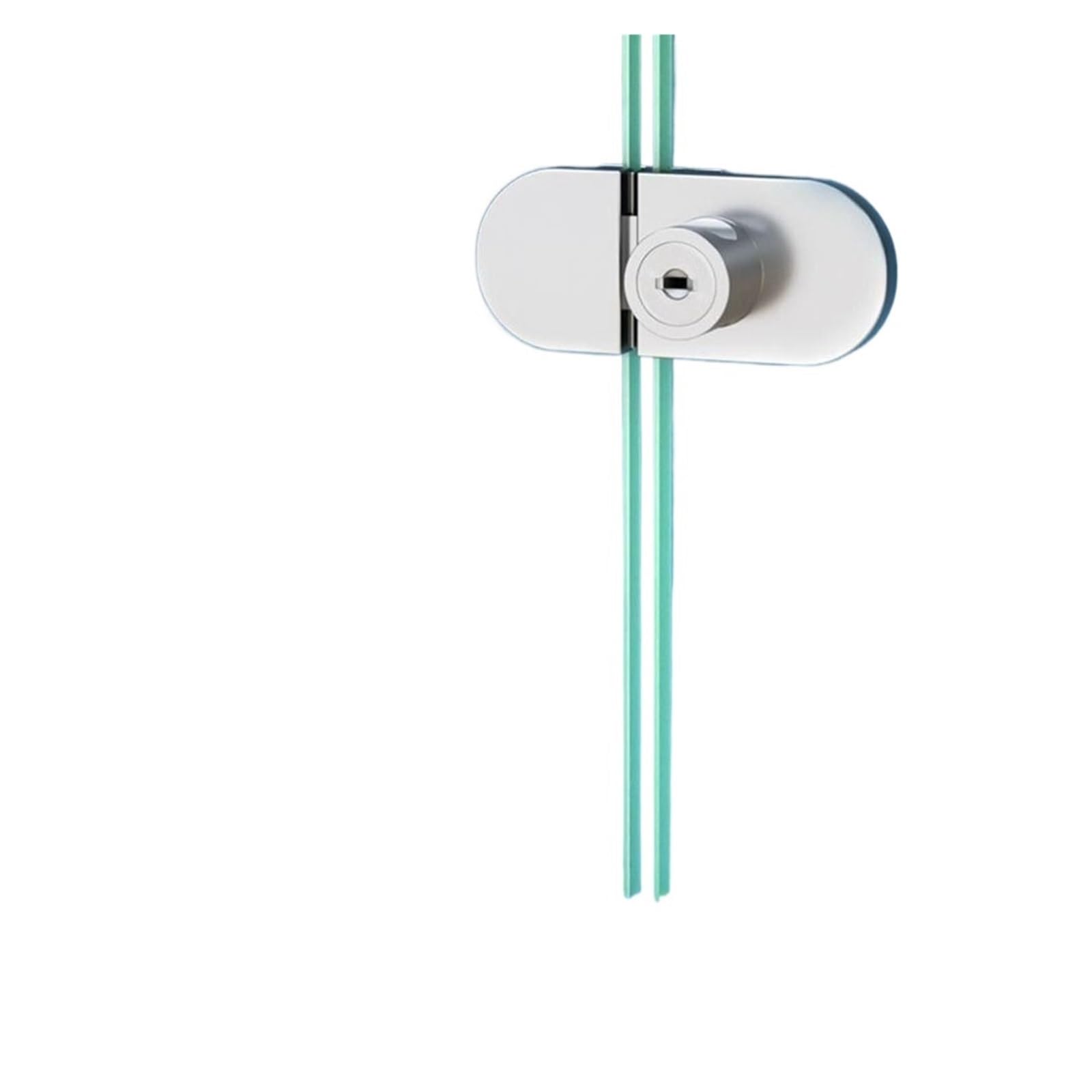 Cerradura Para Puerta De Vidrio Cerradura de pantalla, cerradura for puerta gabinete acero inoxidable deslizante doble apertura, vidrio, exhibición(Color 2)