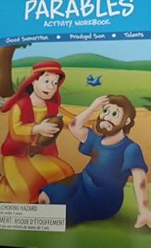 Staple Bound Bible Parables Activity Workbook (Good Samaritan, Prodigal Son, & Talents) With Over 20 Stickers Book