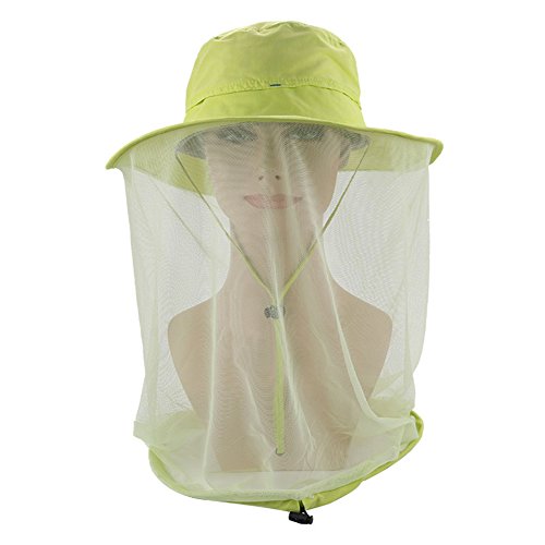 Juuly Anti Mosquito Head Net Face Protector Deporte Senderismo Pesca Sombreros Unisex Sun Hat UPF50 + Quick Dry Máscara Cap Al aire libre