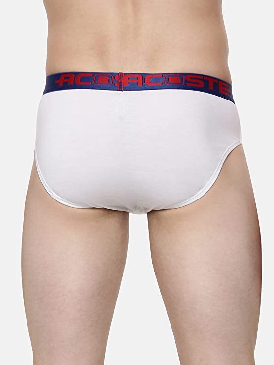 Image of RAMRAJ COTTON Men Pack Of 4 Solid Cotton Briefs | Soft Stretch Outer Elastic Waistband | Comfortable Daily Innerwear