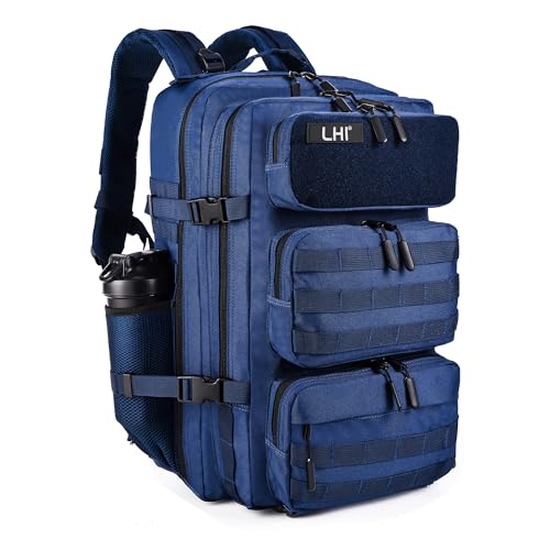 Image of LHI Tactical Military Backpack for Men and Women 25L /35L Army Assault Pack Bag Small Rucksack with Bottle Holder