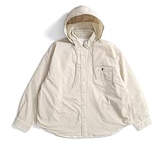 ジムフレックス　近年　2way　シャツジャケット　ゆったり　春秋　ライトアウター Amazon | [ジムフレックス] 2WAY フード付き 中綿入り シャツ