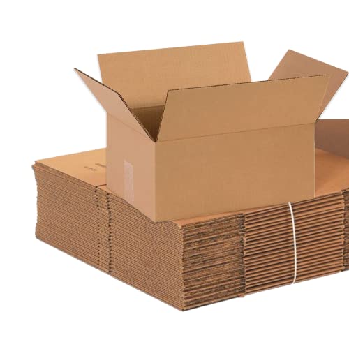 Image of BOX USA Shipping Boxes Medium 14 inchL x 9 inchW x 6 inchH, 25-Pack | Corrugated Cardboard Box for Packing, Moving and Storage 14x9x6