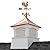26" Square Coventry Vinyl Cupola with Rooster Weathervane by Good Directions