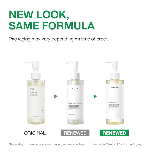 Image of Anua Heartleaf Pore Control Cleansing Oil, Pore Cleanser, Sebum Care, Gentle Melting Oil Cleanser for Face, Safe For All Skin Type, Daily Hydrating Makeup Remover, Korean Skin Care (6.76fl.oz)