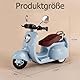 CPRNQY Have A Seat für Puppe, Blaues Inertia Schaf Motorrad Spielzeug, Flauschiges Puppenzubehör für Kinder 3-12 Jahre, Sammlerspielzeug mit Interaktivität, Kinder