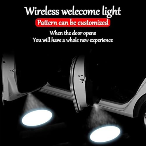 2 Piezas Dos Paquetes Luz para Puerta de Coche para Peugeot 2008 II 2019-2023, Luces Led de Bienvenida Led Coche Interior Proyector Led Puerta Coche