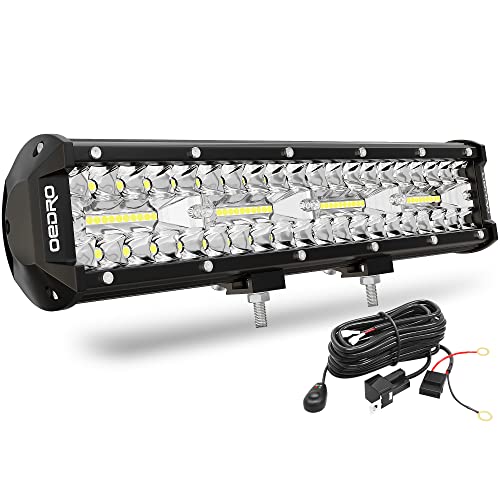 Image of OEDRO 12 Inch LED Light Bar 300W - Tri-Row Spot Flood Combo
