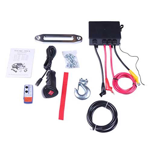 Winche eléctrico 12V 13000 lbs con control remoto miniatura 4