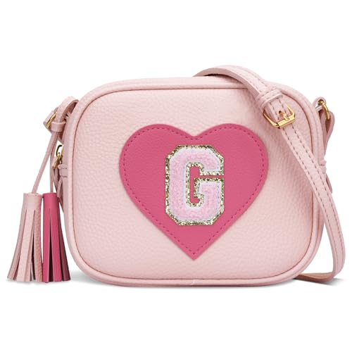 Image of KKXIU Birthday Gifts for Girls Initial Toddler Purse Cute Kids Crossbody Bag