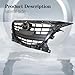 Titanium Plus Autoparts 2014-2016 Compatible With MAZDA 3 Sport 3 Front Grille Grill MA1200197 Textur Plasitc Black
