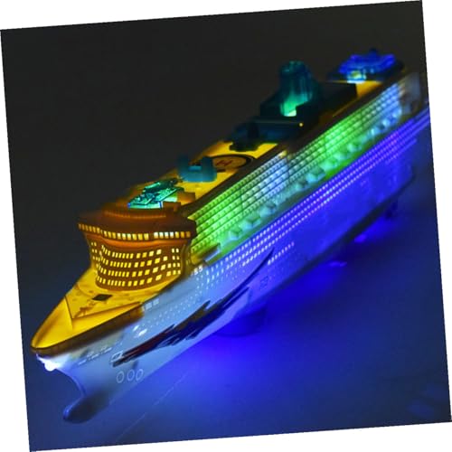 Barco de juguete de plástico interactivo con luces y sonido para niños 2