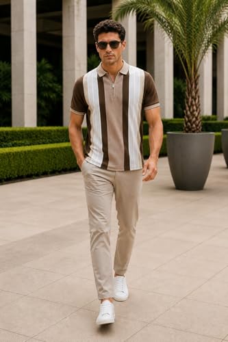 Image of GODFREY Half Cotton Polo T Shirt for Man with Pocket - Regular Fit Mens Collar Tshirt