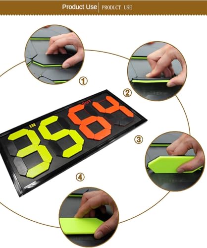 Marcador portátil doble cara competición 4 dígitos miniatura 3