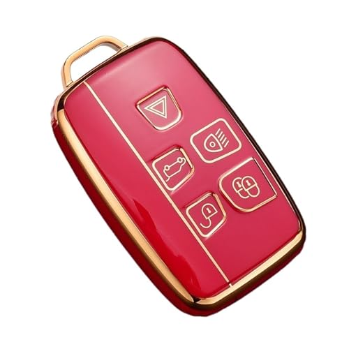 Funda de llave para Jaguar XE XF XJ en TPU negro carcasa de control remoto