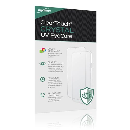 BoxWave Screen Protector Compatible With Unihertz Atom L - ClearTouch Crystal Anti-UV EyeCare (2-Pack), Filters out Harmful Blue Light Reduce Fatigue