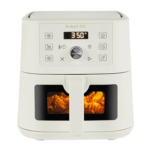 Instant Pot 4QT VORTEX 6-in-1 Mini Air Fryer, Air fry, Bake, Roast, Broil, Dehydrate or Reheat, Sea Salt, 4 Quarts