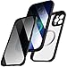 Coque Intégrale Anti-Espion Magnétique Transparente Compatible avec iPhone 13 Mini 5.4" [Coque Intégrale pour MagSafe] [Protection Complète à 360 Degrés] Coque Double Face avec 100% Toucher Sensible