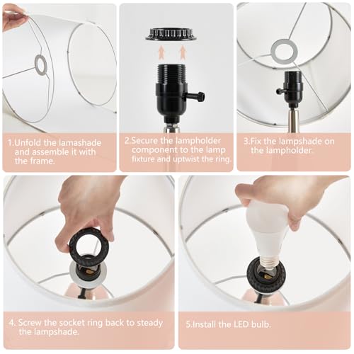 Lámpara de mesa ajustable GyroVu 3 colores set 2 cerámica miniatura 7