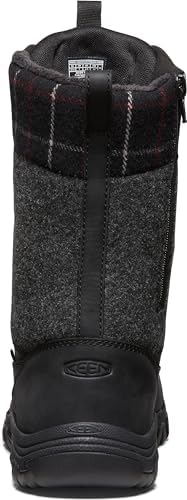 KEEN Women's Greta Tall Classic Waterproof Snow Boot, Black/Black Plaid, 6.5 | Image 2