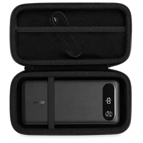 Khanka Funda rígida de Viaje de Repuesto para Anker 325/535 Power Bank PowerCore 20K Cargador portátil de 20000 mAh, Solo Funda (Negro)