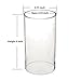 Clear Candle Holder, Glass Chimney for Candle Open Ended, Internal Diameter 3.55